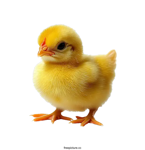 [Transparent Background PNG]Cute Little Yellow Chick Portrait