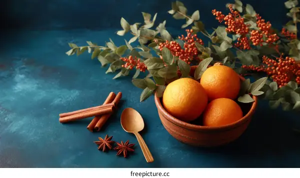 Autumnal Oranges and Spices Still Life