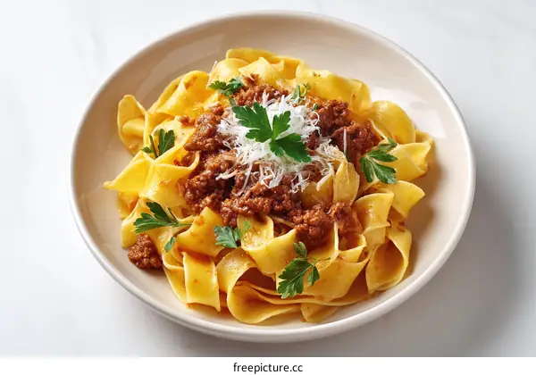 Delicious Pasta Dish with Meat Sauce