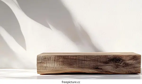 Wooden Display Platform with Natural Shadow