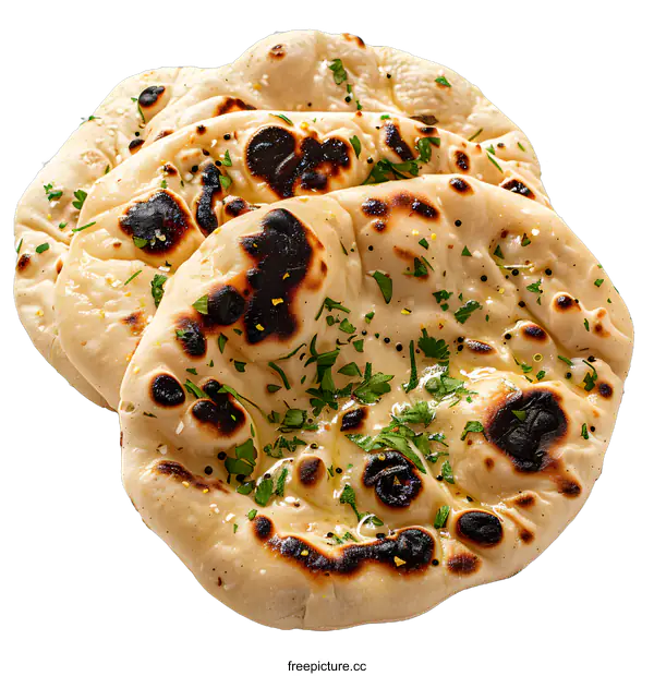 [Transparent Background PNG]Homemade naan bread