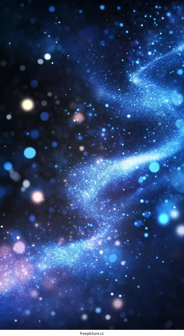 Abstract Colorful Sparkle Space Background Design