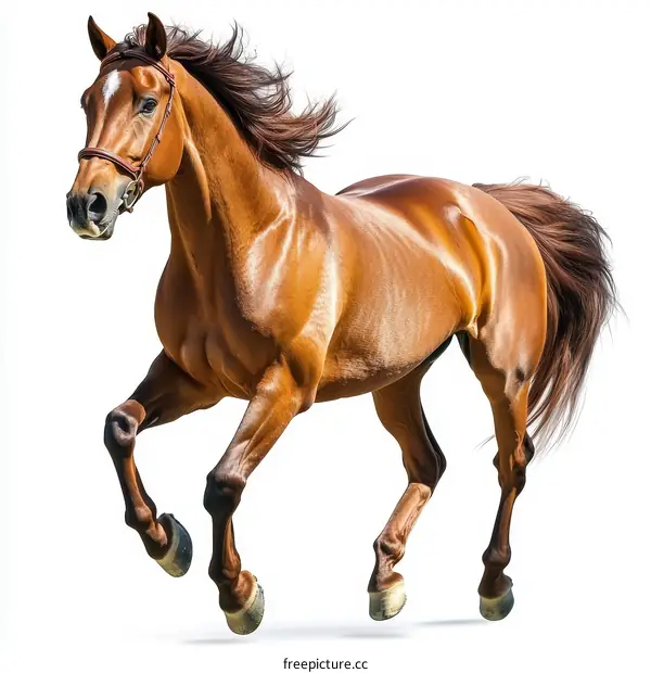 Beautiful Horse Running in Full Speed