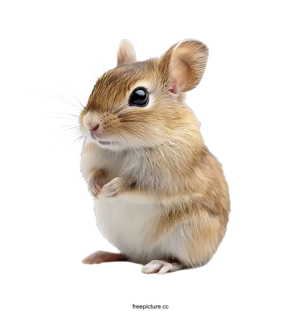 [Transparent Background PNG]Adorable Little Rodent Close-up