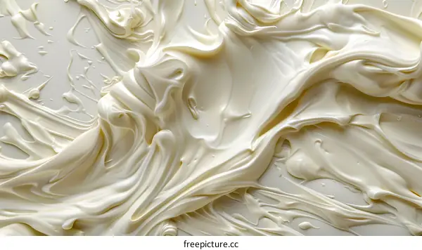 Close-up of melted white chocolate