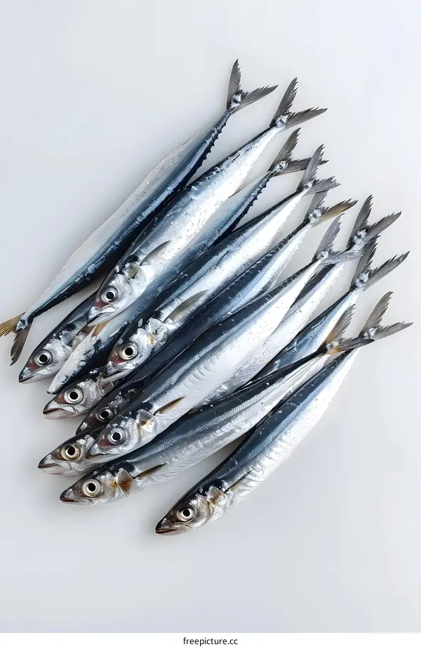 Fresh Fish on White Background