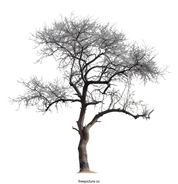 [Transparent Background PNG]Bare Tree Isolated On White Background