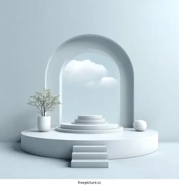 Modern Minimalist Product Display Stage