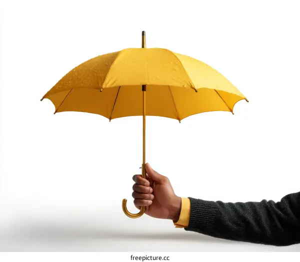Protection Umbrella Held by Person
