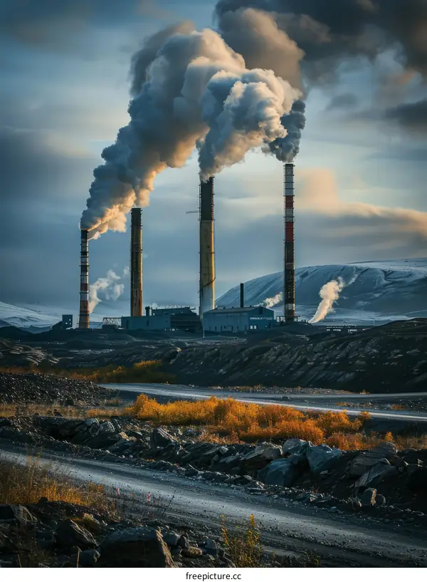 Industrial Emissions Polluting the Sky