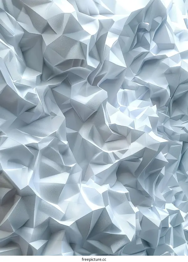 Abstract Geometric Crinkled Paper Design