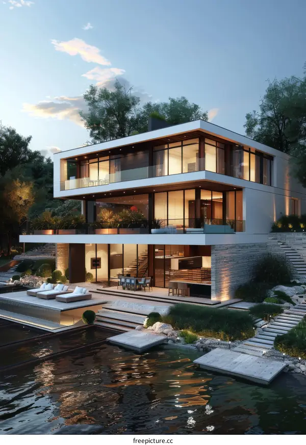 Modern Lakeside Luxury Home Design