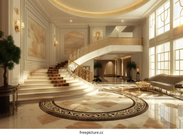 Luxury Grand Staircase Interior Design