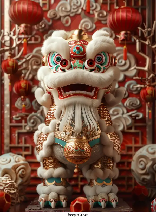 Lion Dance Performance - Chinese New Year Tradition