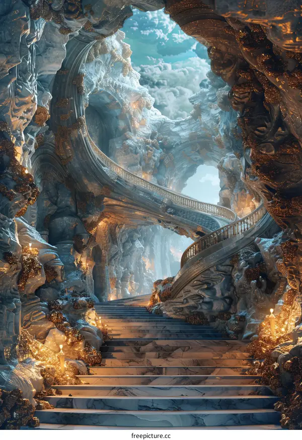 Mystical Stairway to the Lost City: A Journey into the Unknown