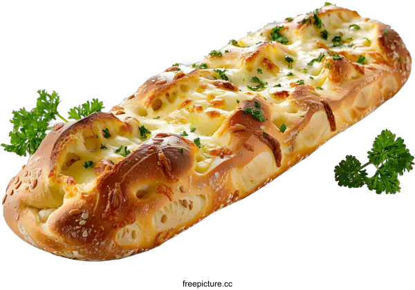 [Transparent Background PNG]close up of a loaf of cheese bread