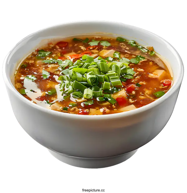 [Transparent Background PNG]Hot and sour soup