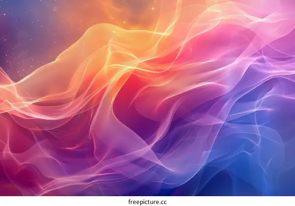 Abstract Colorful Wave Background