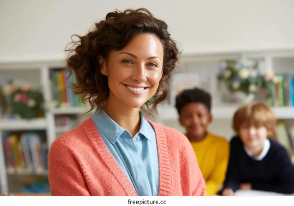 Teacher with Students in Classroom