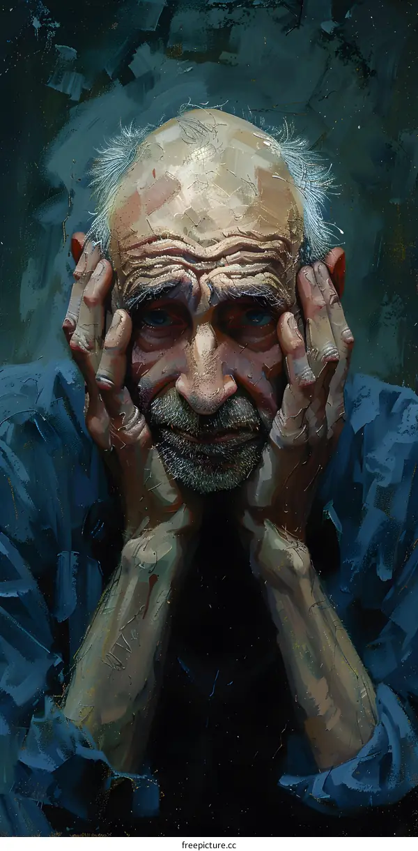 Portrait of an Old Man in Deep Thought