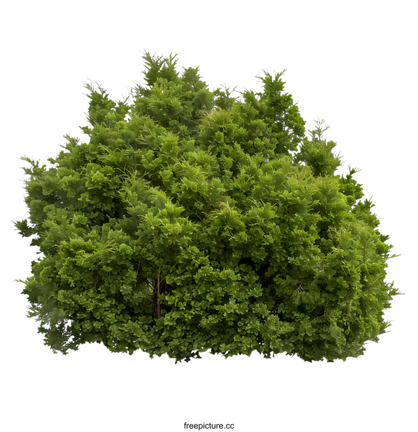 [Transparent Background PNG]Green Bush Isolated on White Background