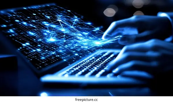 Abstract Networked Laptop in Business Use