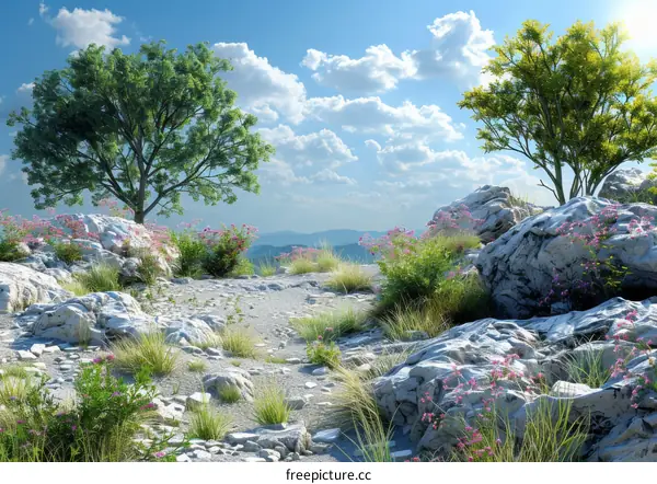 Rocky Mountain Landscape: Verdant Wonderland