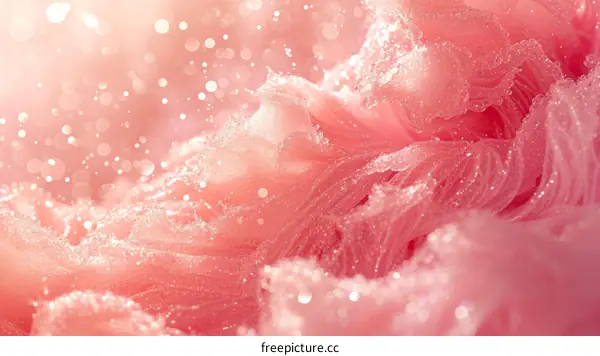 Sparkling Pink Fluffy Waves
