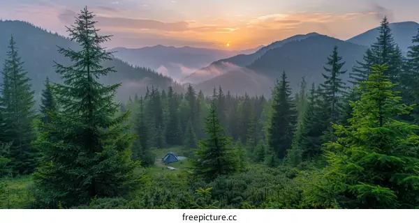 Camping in the Mountains