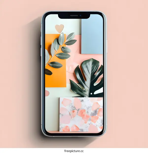 Phone Screen With Minimalist Aesthetic Design