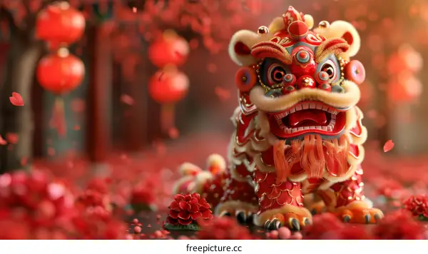 Lion Dance Performance: Celebrating Chinese New Year