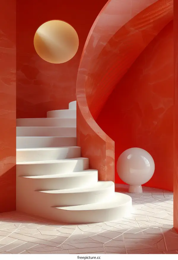 Modern Abstract Interior Staircase Design