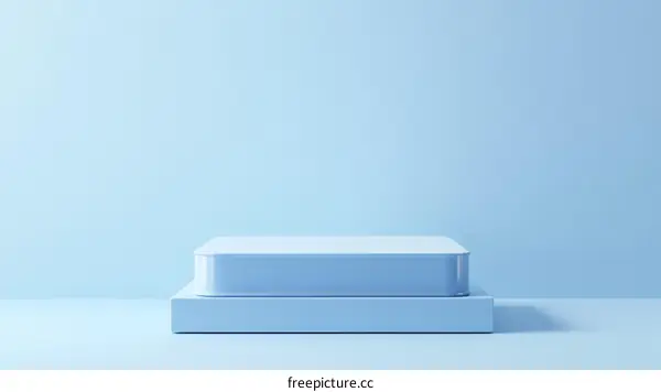 Light Blue Minimalist Product Display