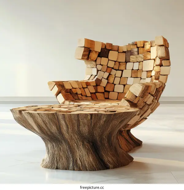 Unique Wood Furniture Set with Modern Design
