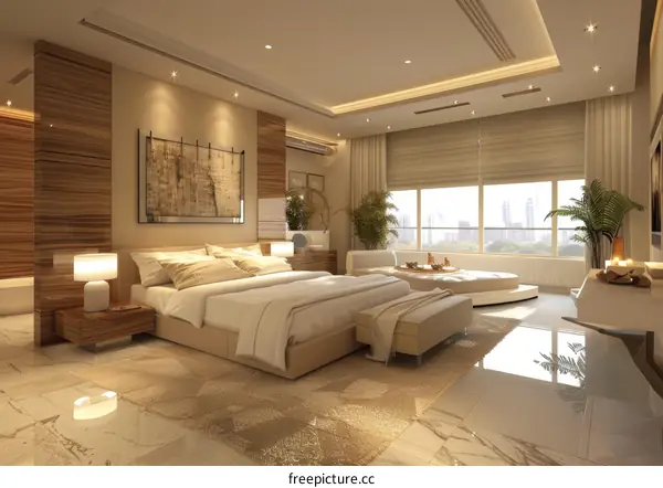 Luxury Bedroom Interior Design Illustration