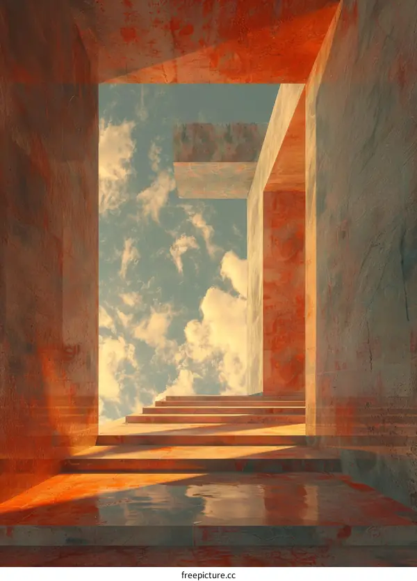 Stairway to Heaven 3D Render