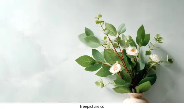 Elegant Floral Arrangement on Light Background