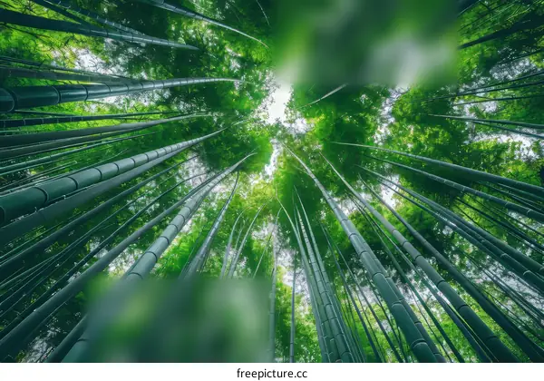Bamboo forest in Arashiyama, Kyoto, Japan