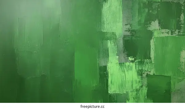 Abstract Green Textured Painting