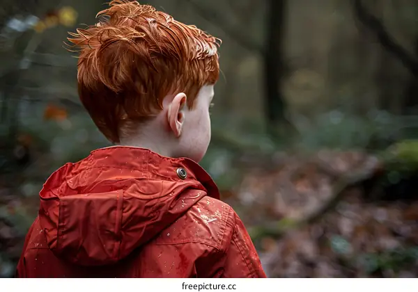 Red Haired Boy in the Woods