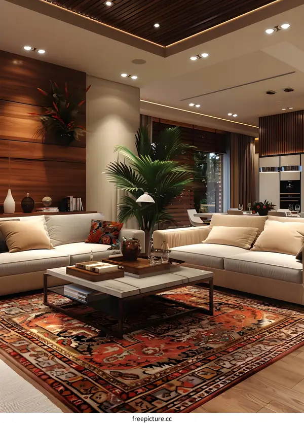 Palm tree and carpet