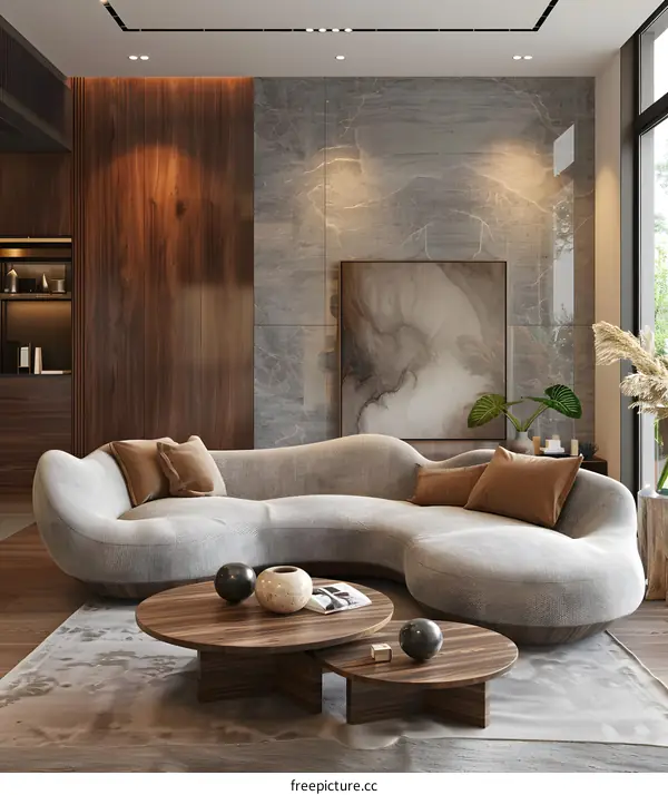 Modern minimalist living room