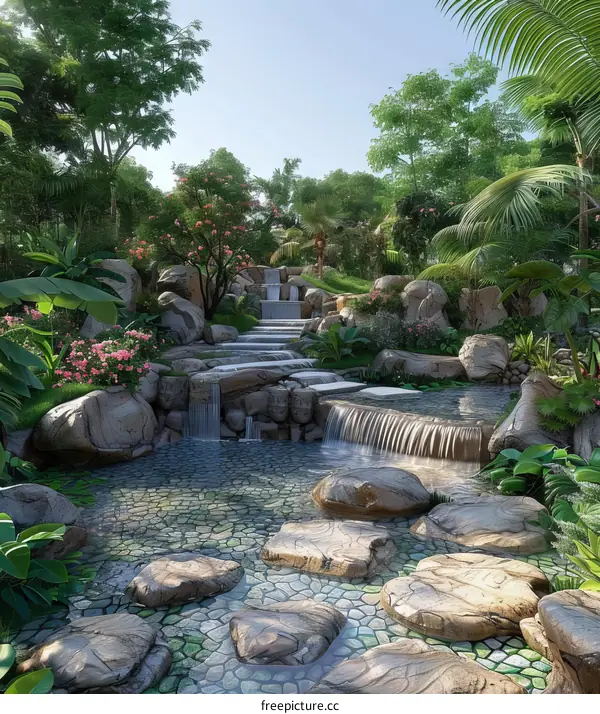 Garden landscape design renderings
