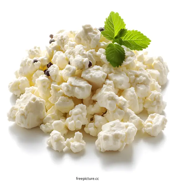 Fresh organic cottage cheese