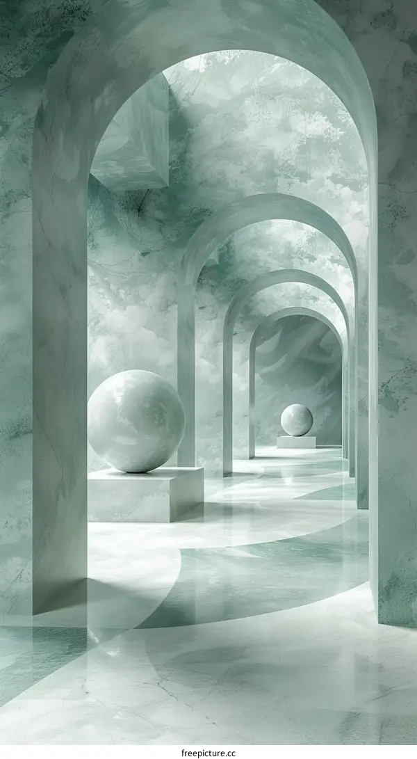 Modern Architectural Interior Design Illustration