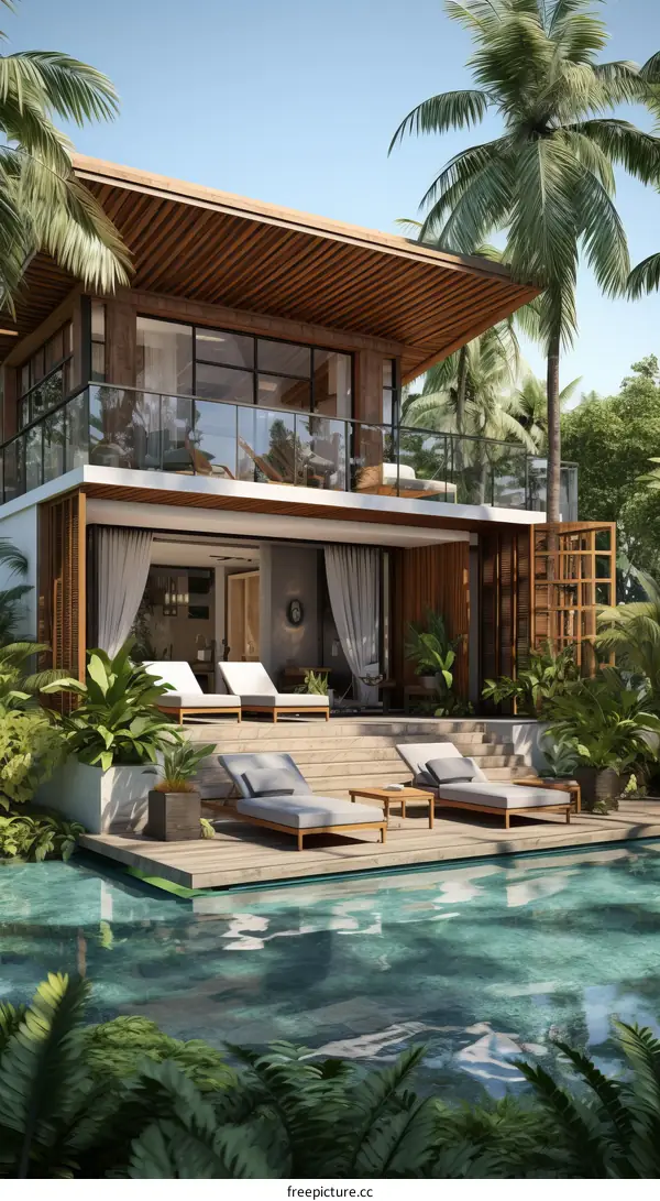 Luxury Villa with Private Pool and Tropical Garden