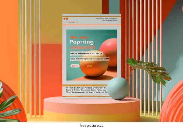 Abstract 3D Design With Vibrant Colors