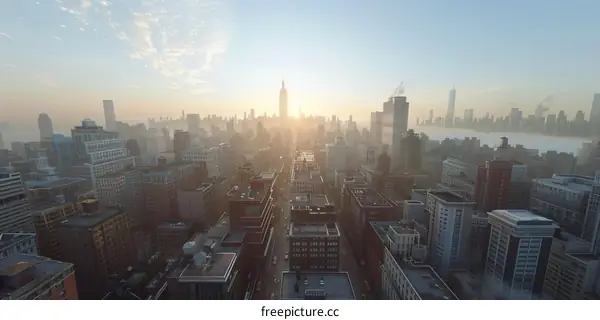 Aerial View of New York City
