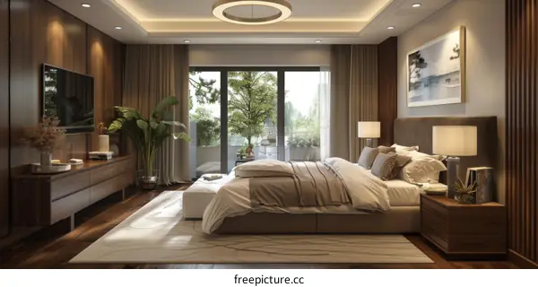 Modern Contemporary Wooden Bedroom Interior Design