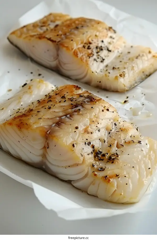 Two pieces of fish fillet